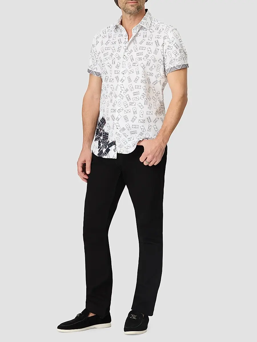 Robert Graham Men's Stack & Slam Cotton Button-Front Shirt | Thumbnail 2 Robert Graham Men's Stack & Slam Cotton Button-Front Shirt | Thumbnail 2