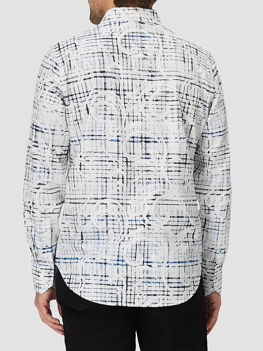 Robert Graham Men's Webster Printed Cotton Button-Front Shirt | Thumbnail 3