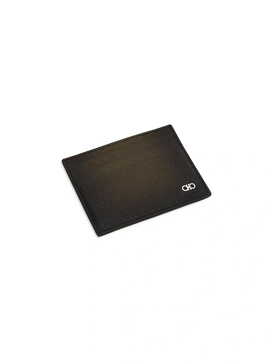 Ferragamo Men's Micro Gancio Leather Card Case | Thumbnail 2 Ferragamo Men's Micro Gancio Leather Card Case | Thumbnail 2