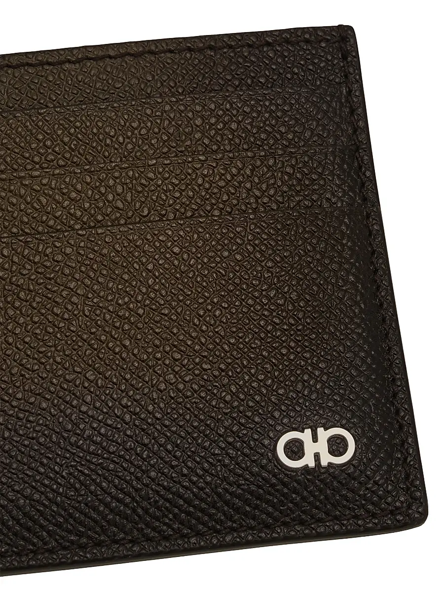 Ferragamo Men's Micro Gancio Leather Card Case | Thumbnail 4 Ferragamo Men's Micro Gancio Leather Card Case | Thumbnail 4