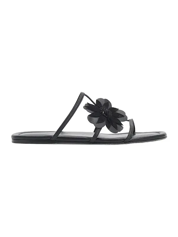 Women's Belara Flower-Appliqué Leather Sandals