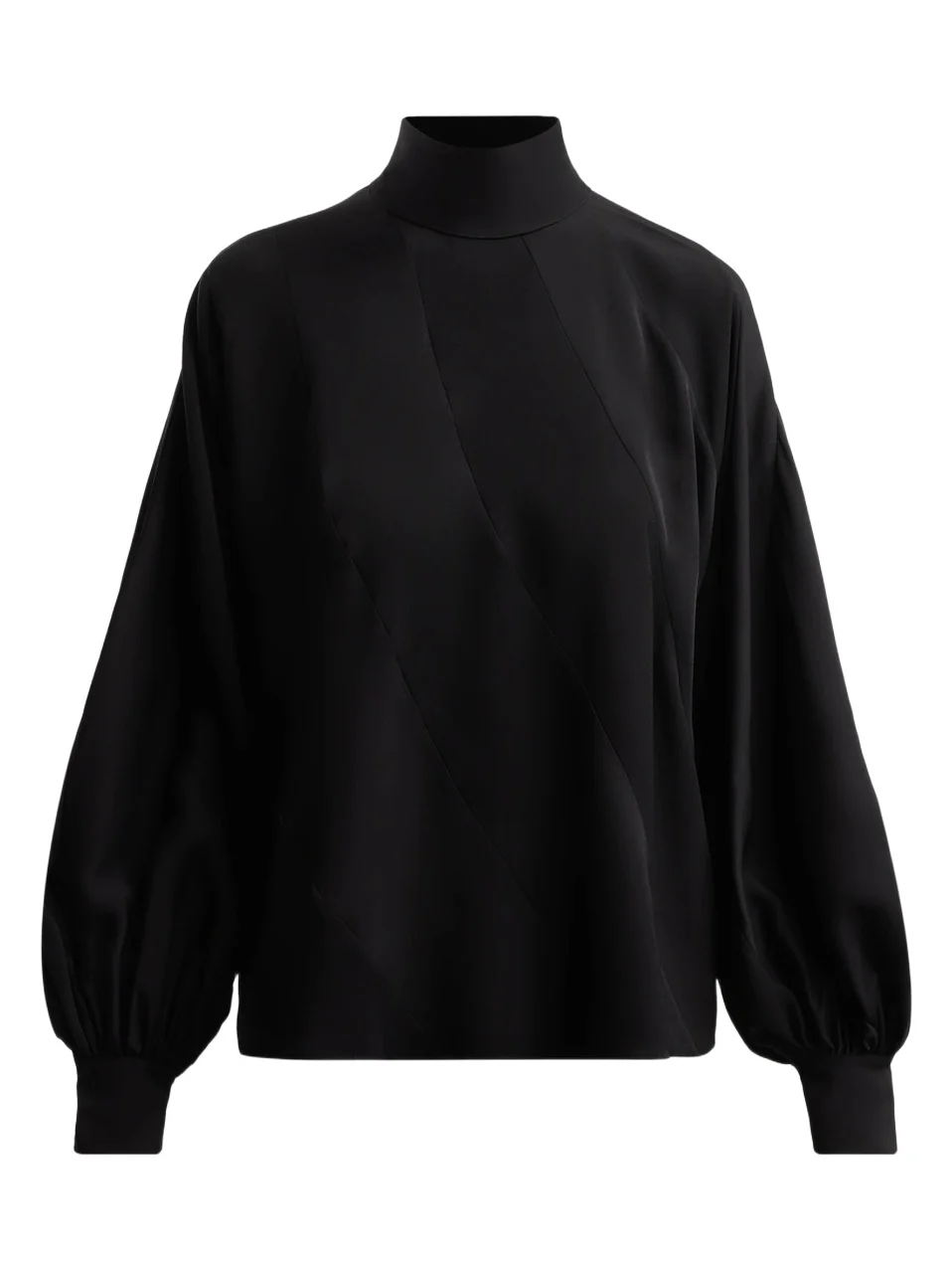 Women's Bias Mock Turtleneck Blouse Women's Bias Mock Turtleneck Blouse