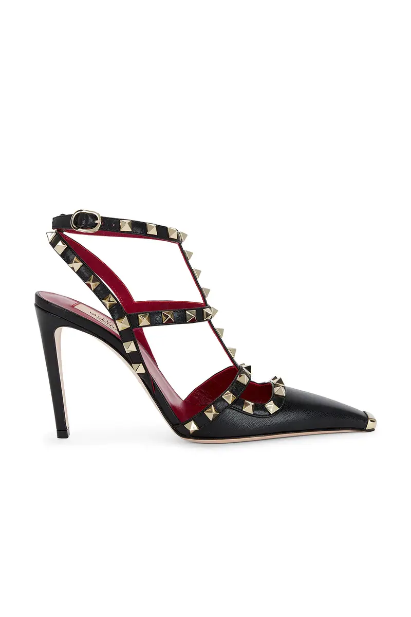 Valentino Garavani Rockstud Ankle Strap Pump | Image 1 Valentino Garavani Rockstud Ankle Strap Pump | Image 1