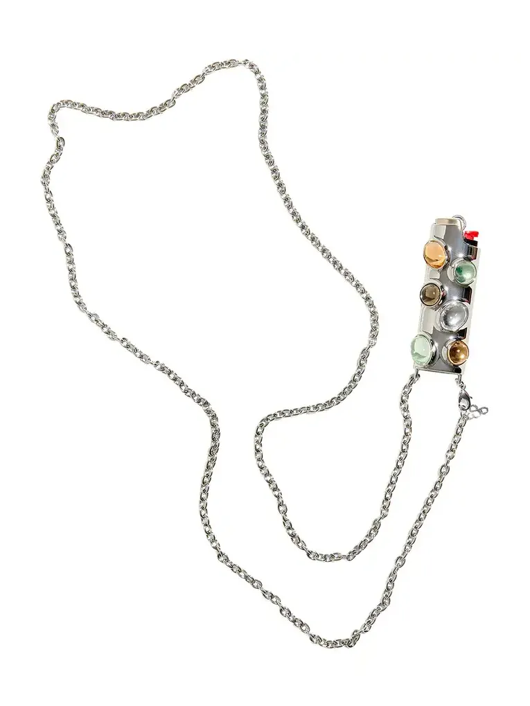 EDIE PARKER Gemstoned Crossbody Lighter Case