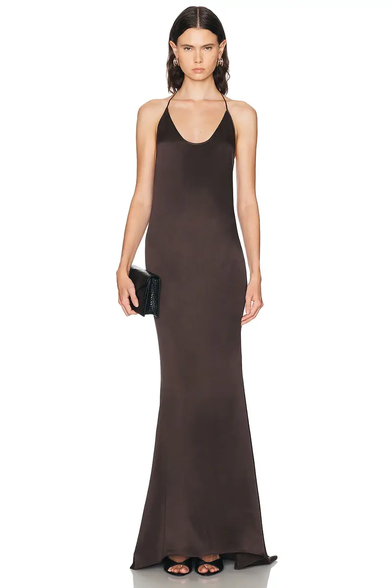 Tom Ford Silk Satin Halterneck Evening Dress | Thumbnail 2 Tom Ford Silk Satin Halterneck Evening Dress | Thumbnail 2