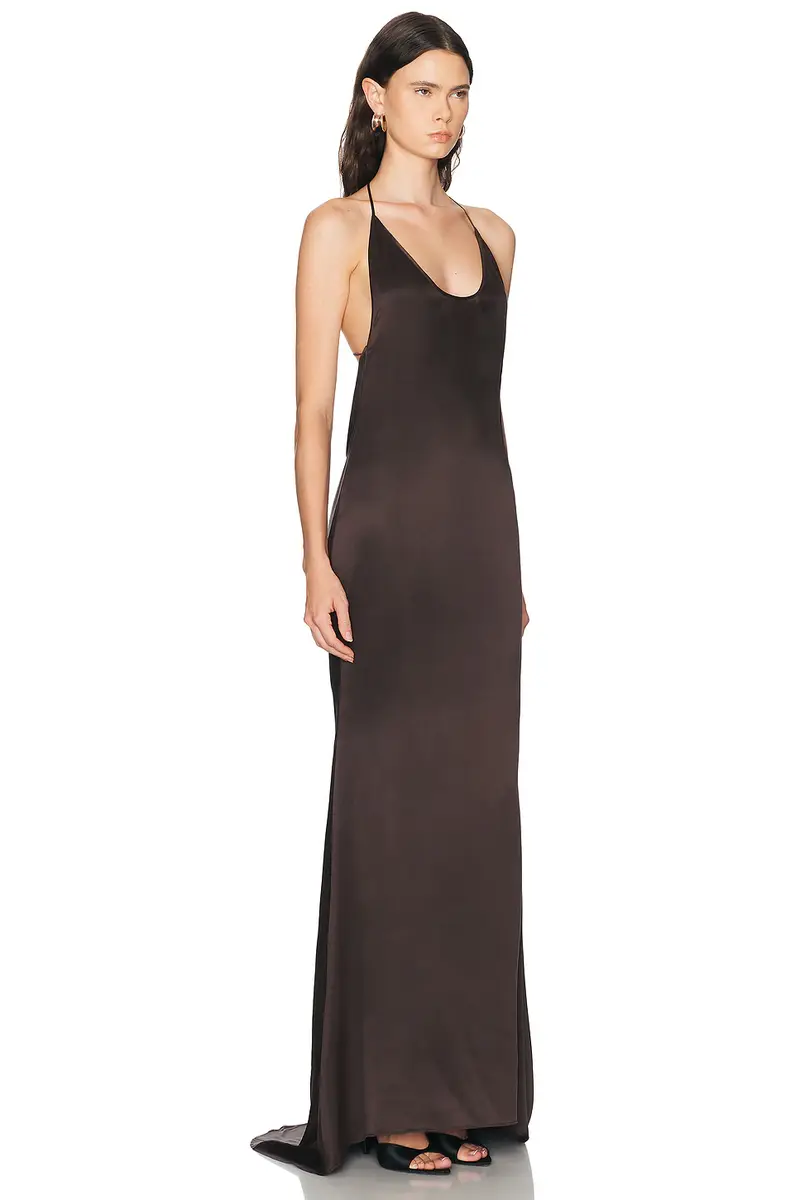 Tom Ford Silk Satin Halterneck Evening Dress | Thumbnail 3 Tom Ford Silk Satin Halterneck Evening Dress | Thumbnail 3