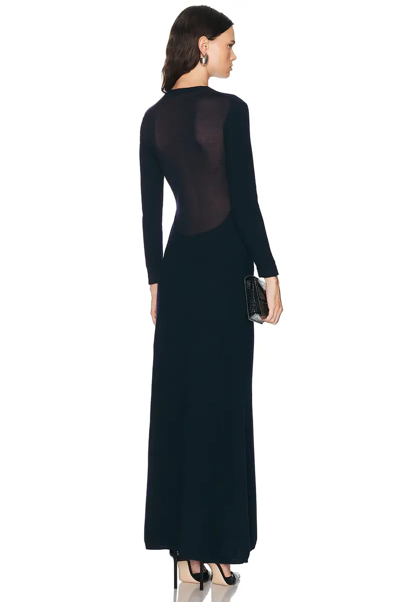Tom Ford Cashmere Silk Long Crewneck Dress | Thumbnail 3