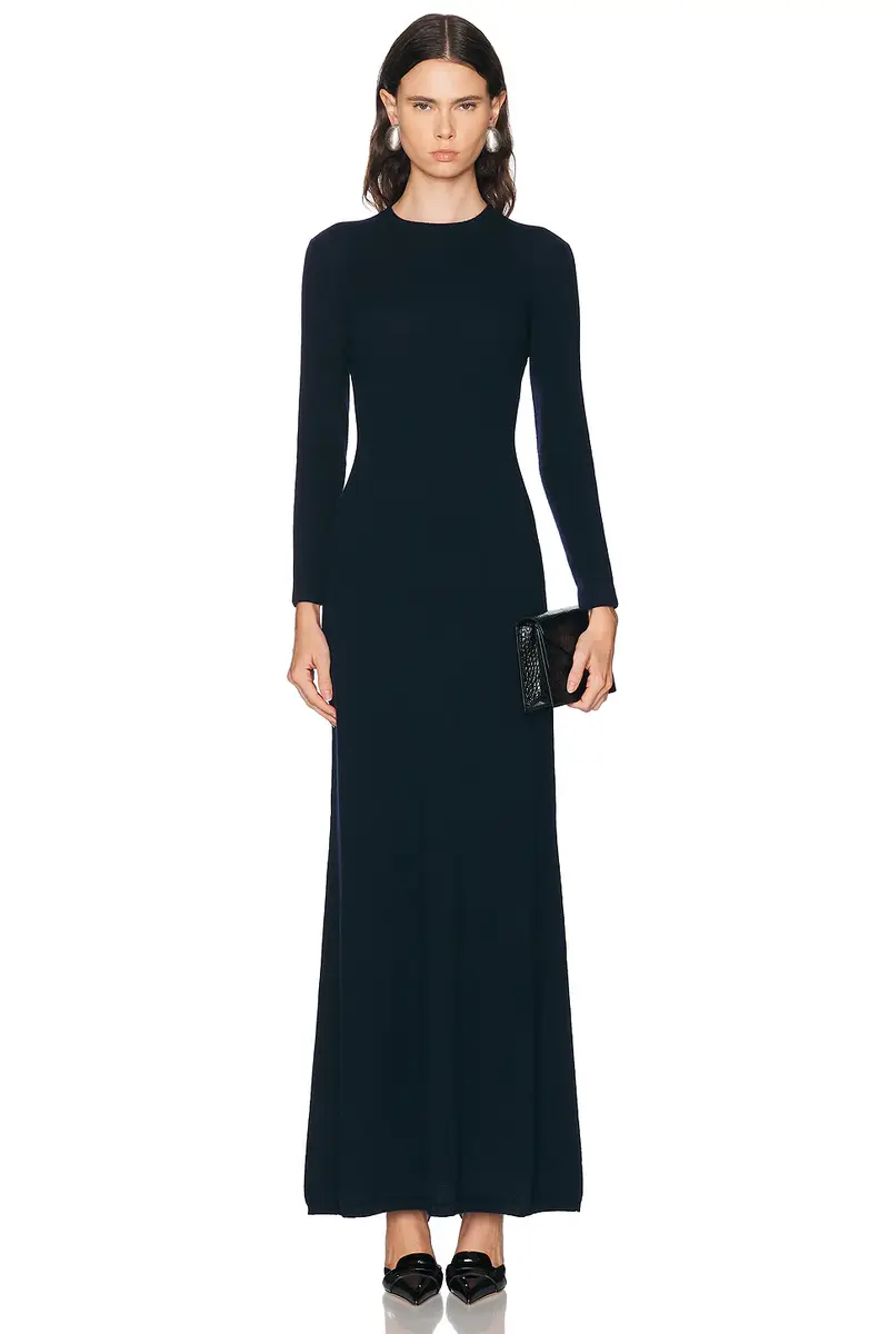 TOM FORD Cashmere Silk Long Crewneck Dress | Image 1 TOM FORD Cashmere Silk Long Crewneck Dress | Image 1