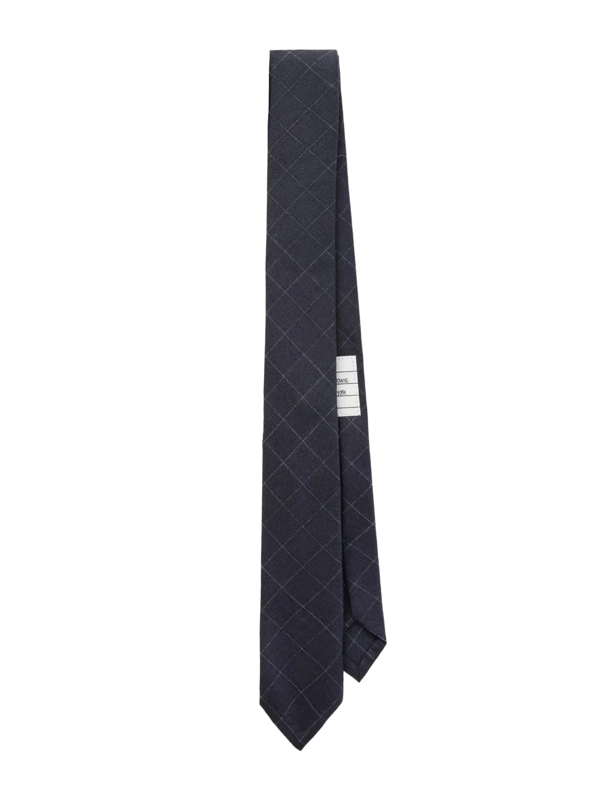 Thom Browne 2cm Checked Cotton and Wool-Blend Tie - Men
