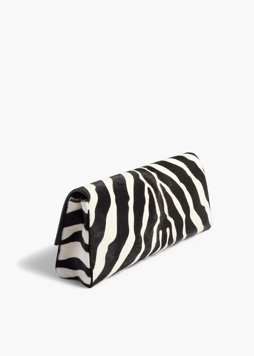 Khaite Audrey Clutch In Zebra Print Haircalf | Thumbnail 2