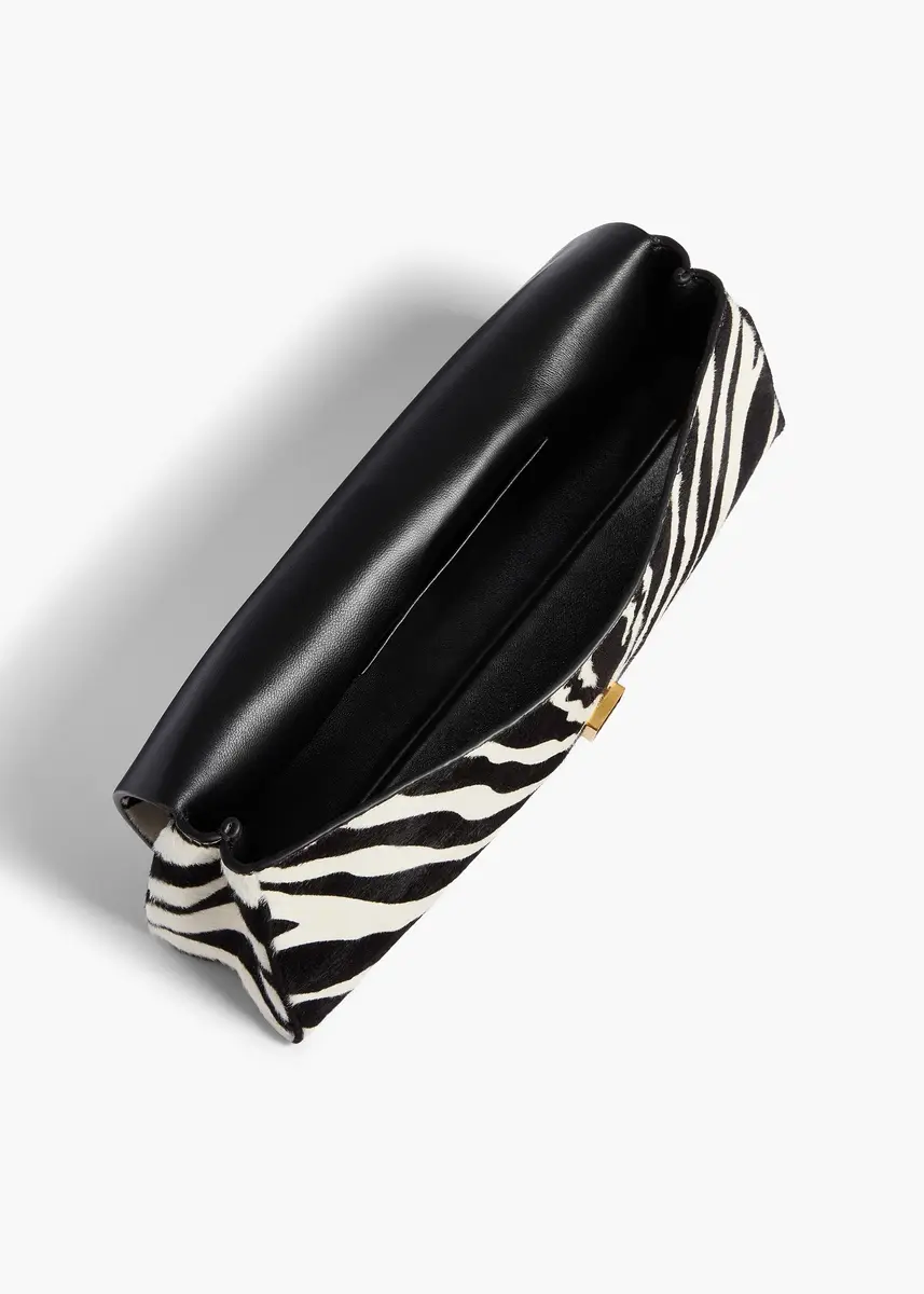 Khaite Audrey Clutch In Zebra Print Haircalf | Thumbnail 4