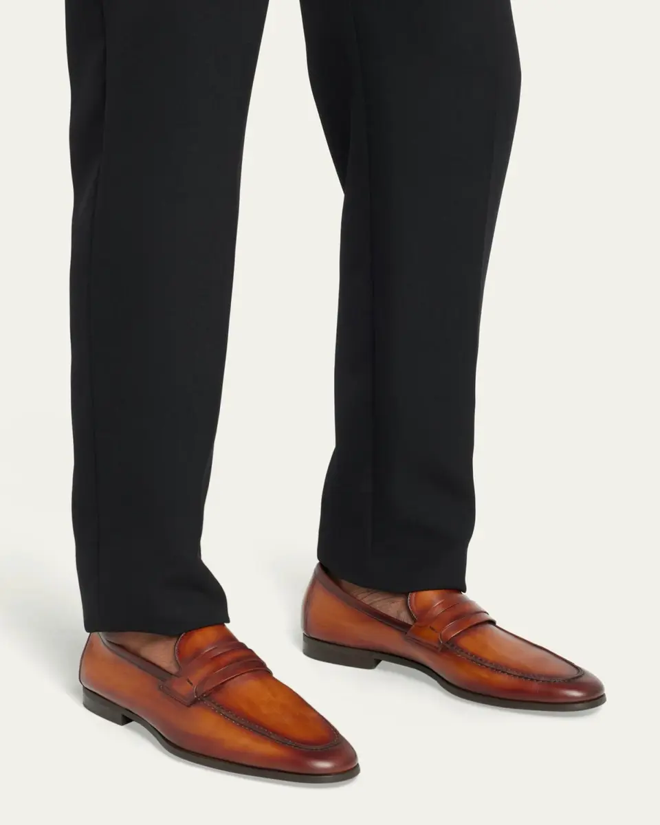 Magnanni Men's Daniel Leather Penny Loafers | Thumbnail 2 Magnanni Men's Daniel Leather Penny Loafers | Thumbnail 2