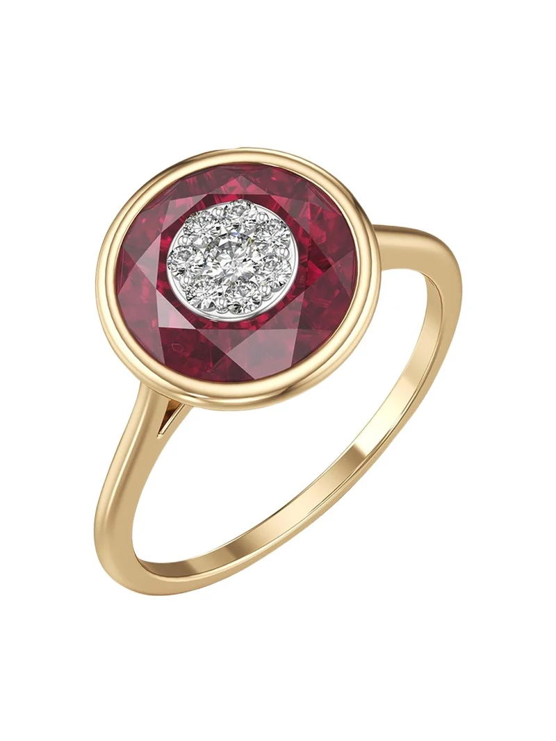 Bhansali 18K Fusion Stone and Brilliant Diamond Ring