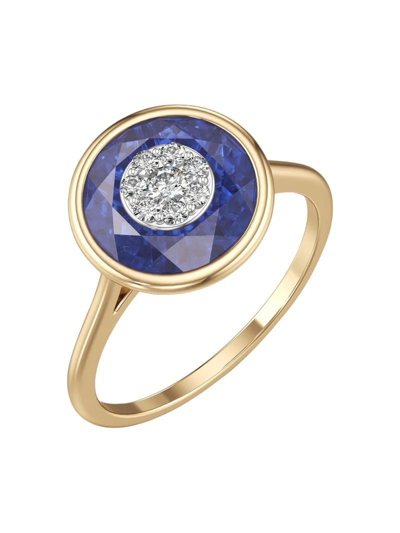 Bhansali 18K Fusion Stone and Brilliant Diamond Ring