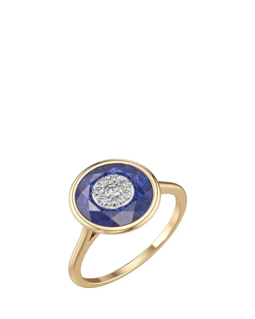 Bhansali 18K Fusion Stone and Brilliant Diamond Ring, Size | Image 1 Bhansali 18K Fusion Stone and Brilliant Diamond Ring, Size | Image 1