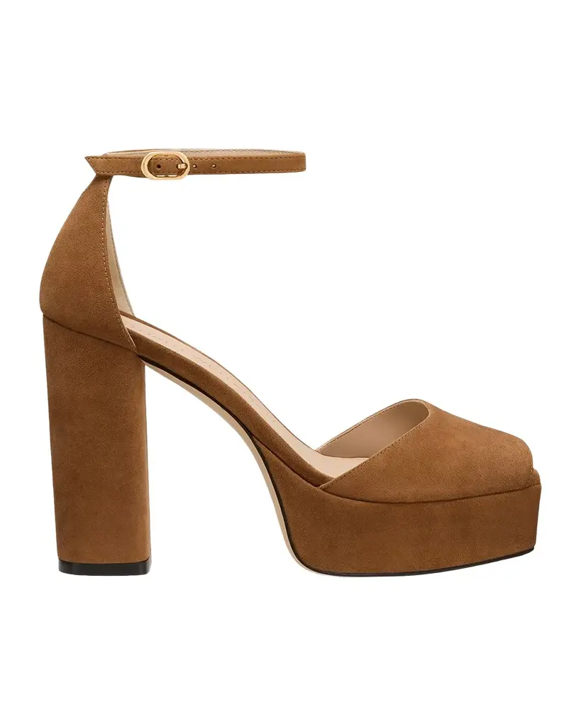 Stuart Weitzman 110mm Sabrina Suede Platform Sandals | Image 1 Stuart Weitzman 110mm Sabrina Suede Platform Sandals | Image 1