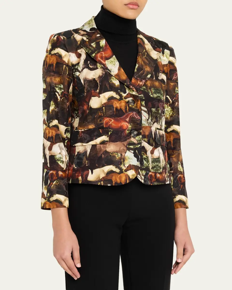Libertine Take The Reins Silk Single-Breasted Jacket | Thumbnail 4 Libertine Take The Reins Silk Single-Breasted Jacket | Thumbnail 4