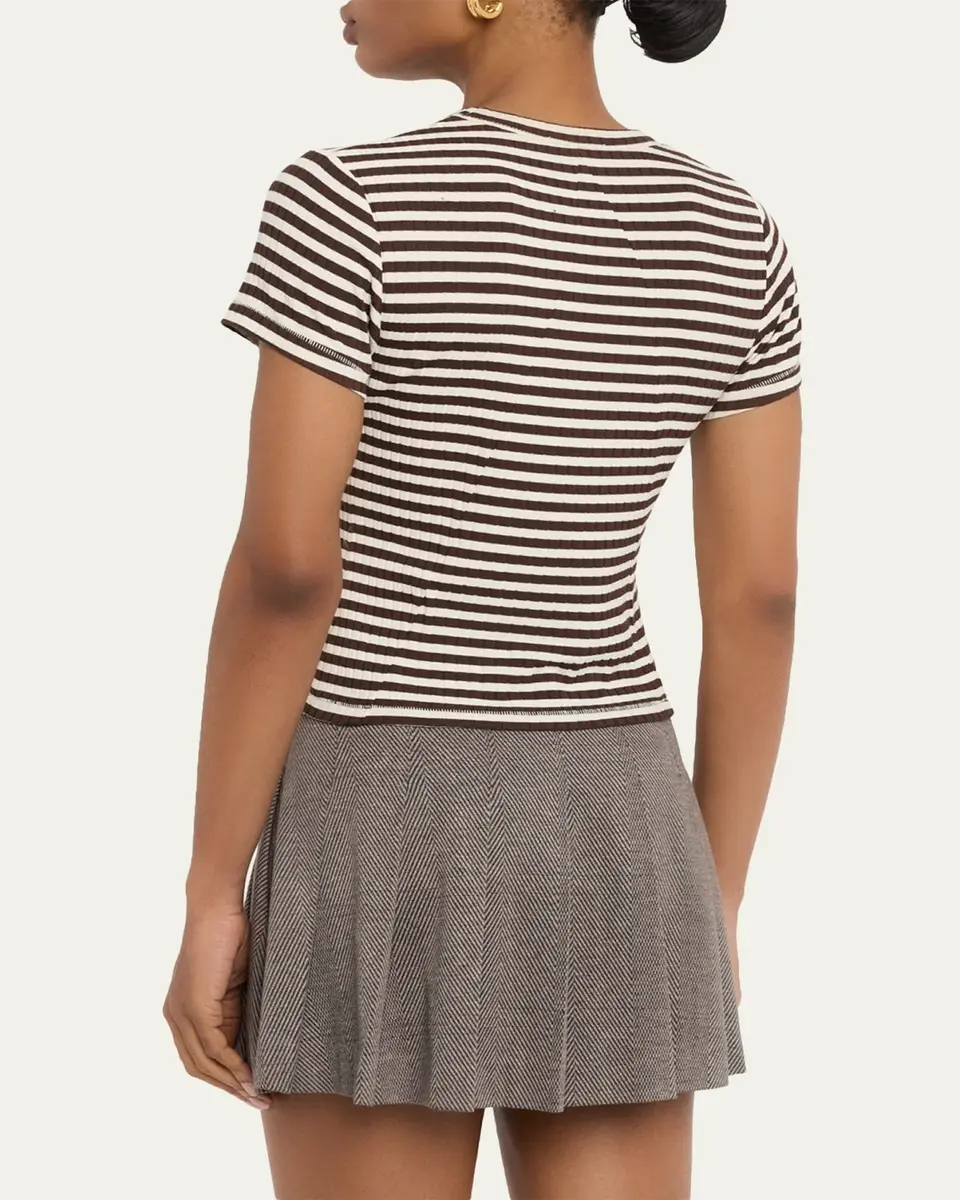 rag & bone Luca Stripe Rib-Knit Top | Thumbnail 3