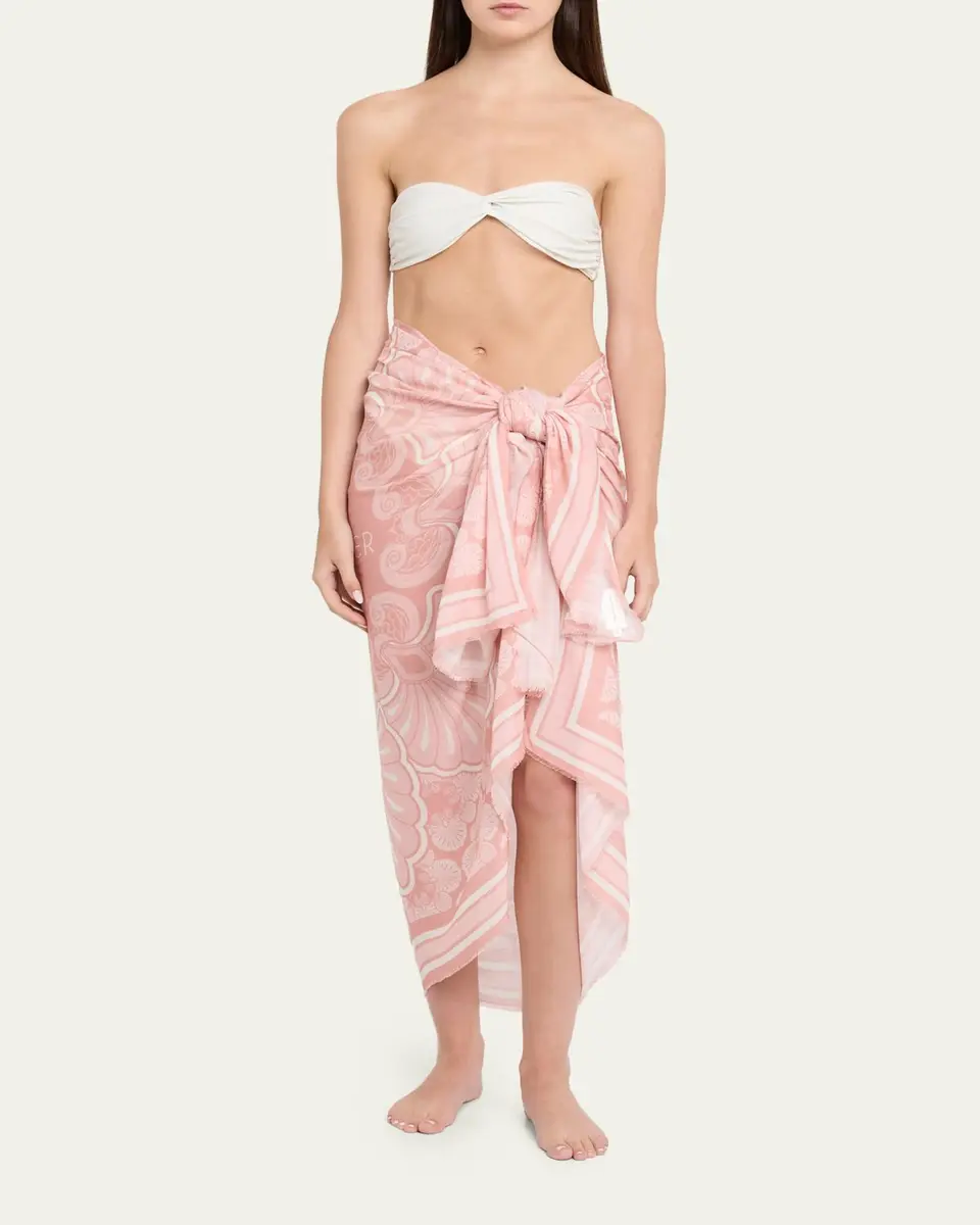 Shani Shemer Floral Logo Pareo Coverup | Thumbnail 2 Shani Shemer Floral Logo Pareo Coverup | Thumbnail 2