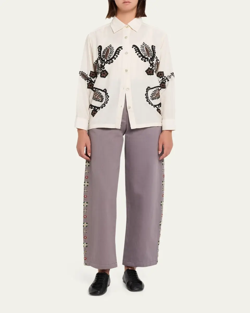 Kartik Research Embroidered Knot Long-Sleeve Shirt | Thumbnail 2 Kartik Research Embroidered Knot Long-Sleeve Shirt | Thumbnail 2