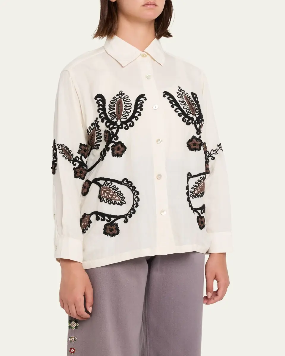 Kartik Research Embroidered Knot Long-Sleeve Shirt | Thumbnail 4 Kartik Research Embroidered Knot Long-Sleeve Shirt | Thumbnail 4