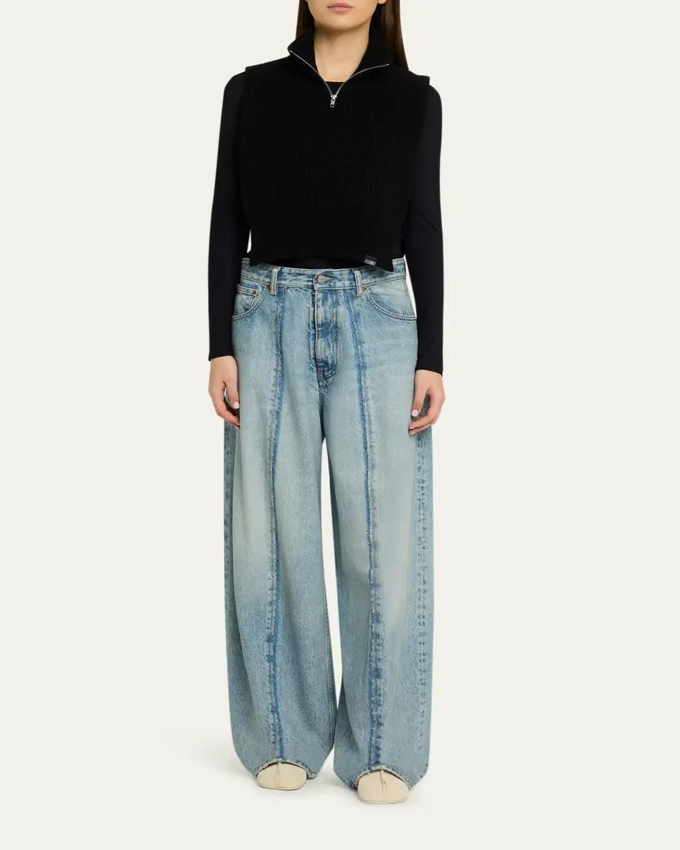 Maison Margiela Cropped Wool-Blend Sweater Vest | Thumbnail 2 Maison Margiela Cropped Wool-Blend Sweater Vest | Thumbnail 2