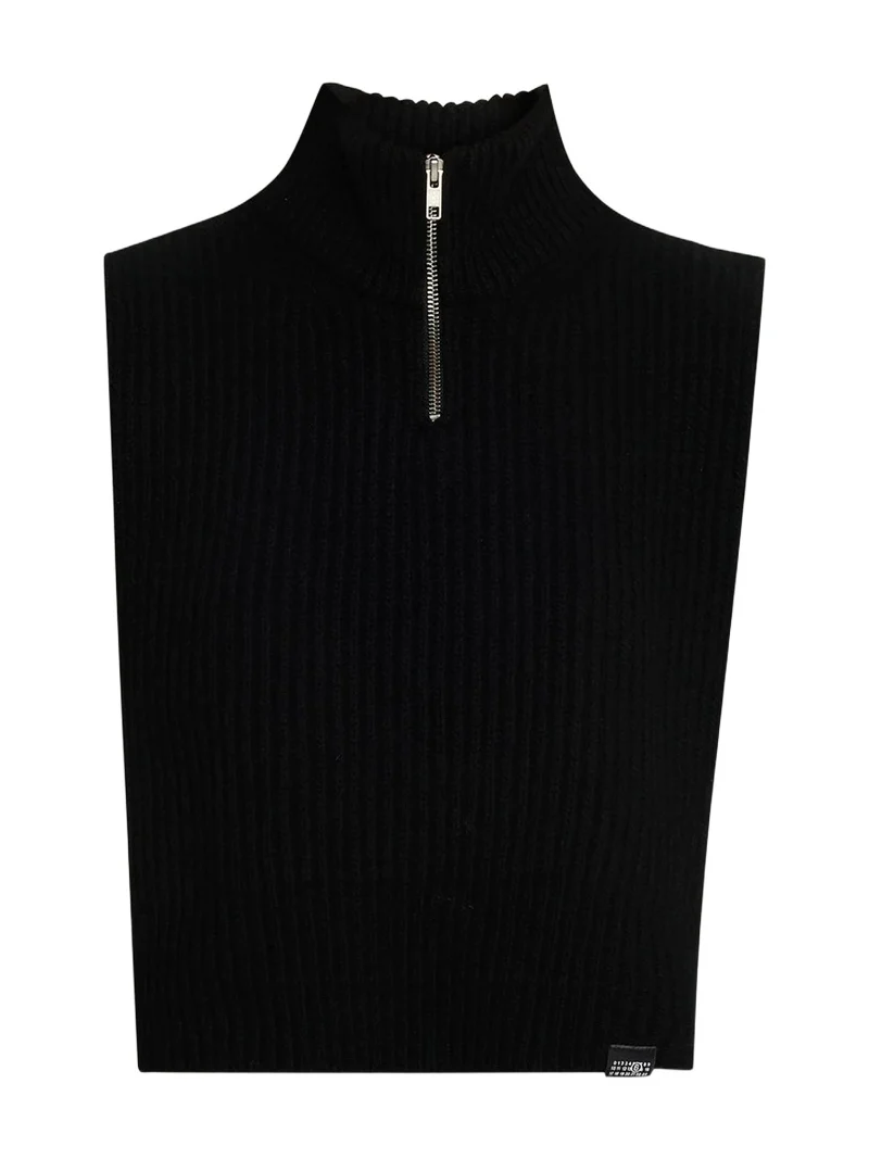 Cropped Wool-Blend Sweater Vest Cropped Wool-Blend Sweater Vest