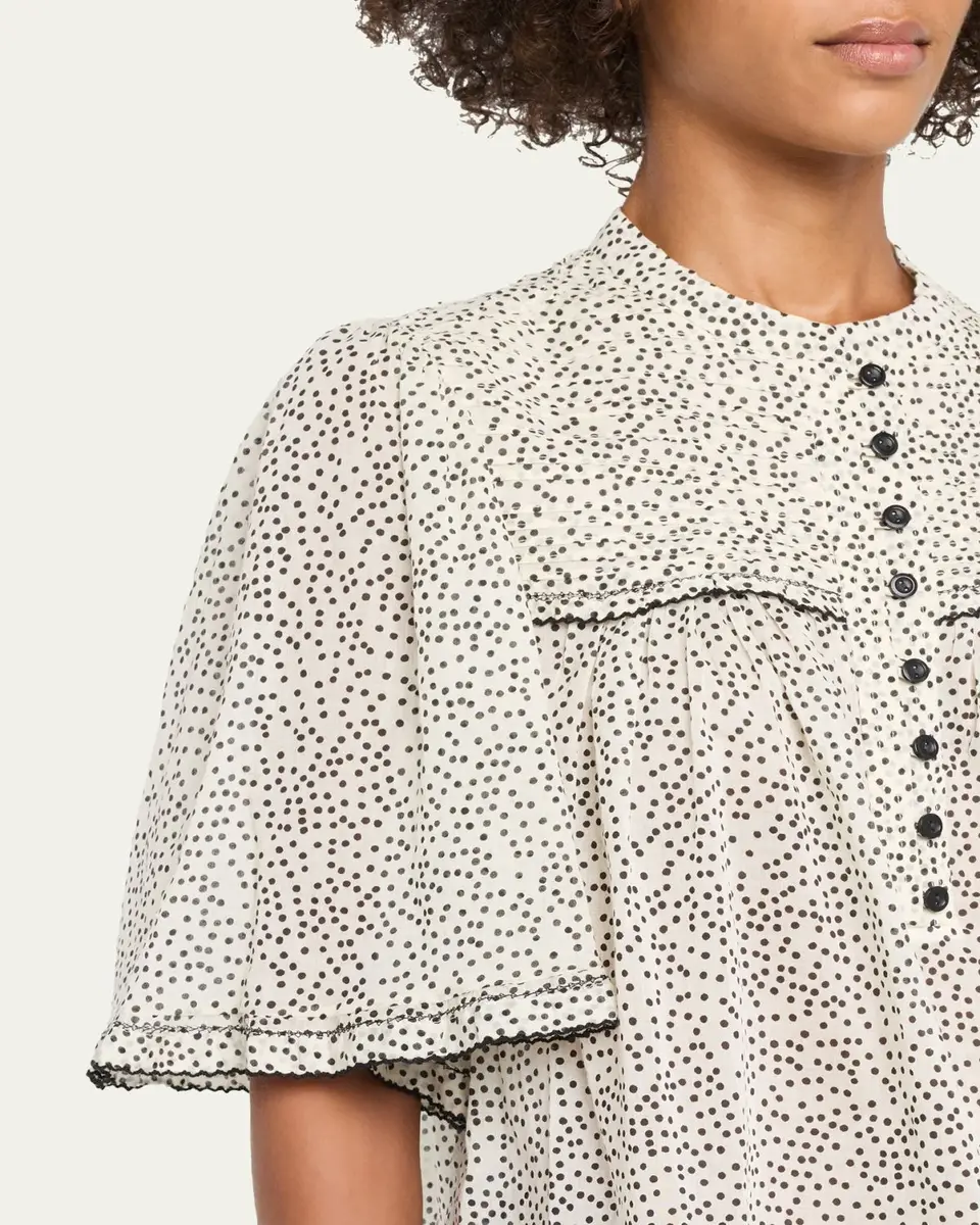 Etoile Isabel Marant Douna Polka-Dot Blouse | Thumbnail 5 Etoile Isabel Marant Douna Polka-Dot Blouse | Thumbnail 5