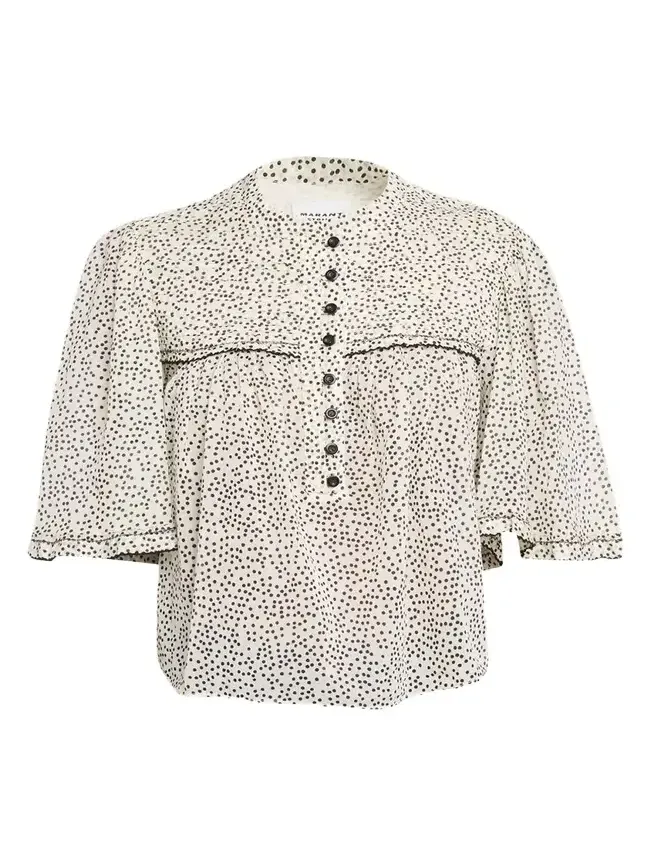 Douna Polka-Dot Blouse
