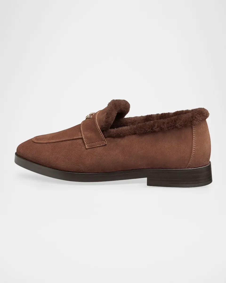 Bougeotte Suede and Shearling Loafers | Thumbnail 4