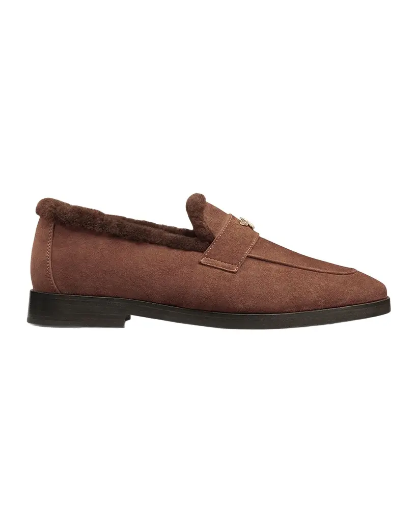 Bougeotte Suede and Shearling Loafers | Image 1 Bougeotte Suede and Shearling Loafers | Image 1