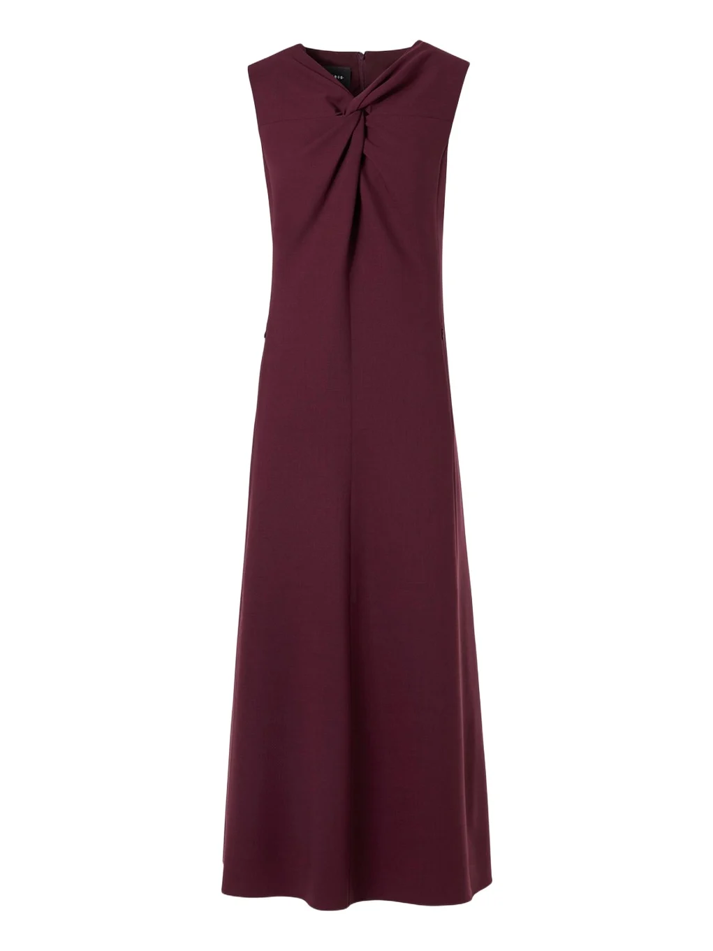 Sleeveless Twisted Knot Wool Double-Face Midi Dress Sleeveless Twisted Knot Wool Double-Face Midi Dress
