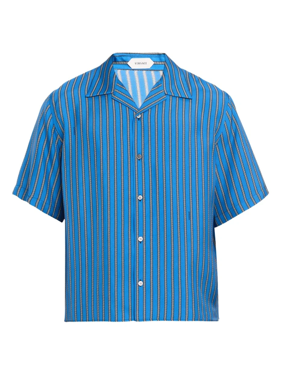 Men's Meandr Print Silk Camp Shirt