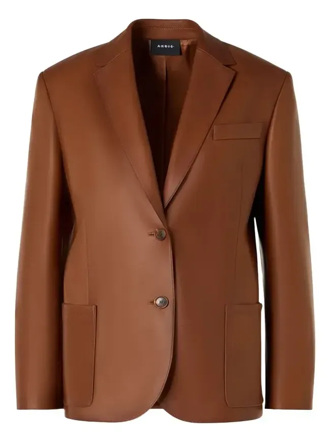 Kora Nappa Leather Single-Breasted Jacket Kora Nappa Leather Single-Breasted Jacket
