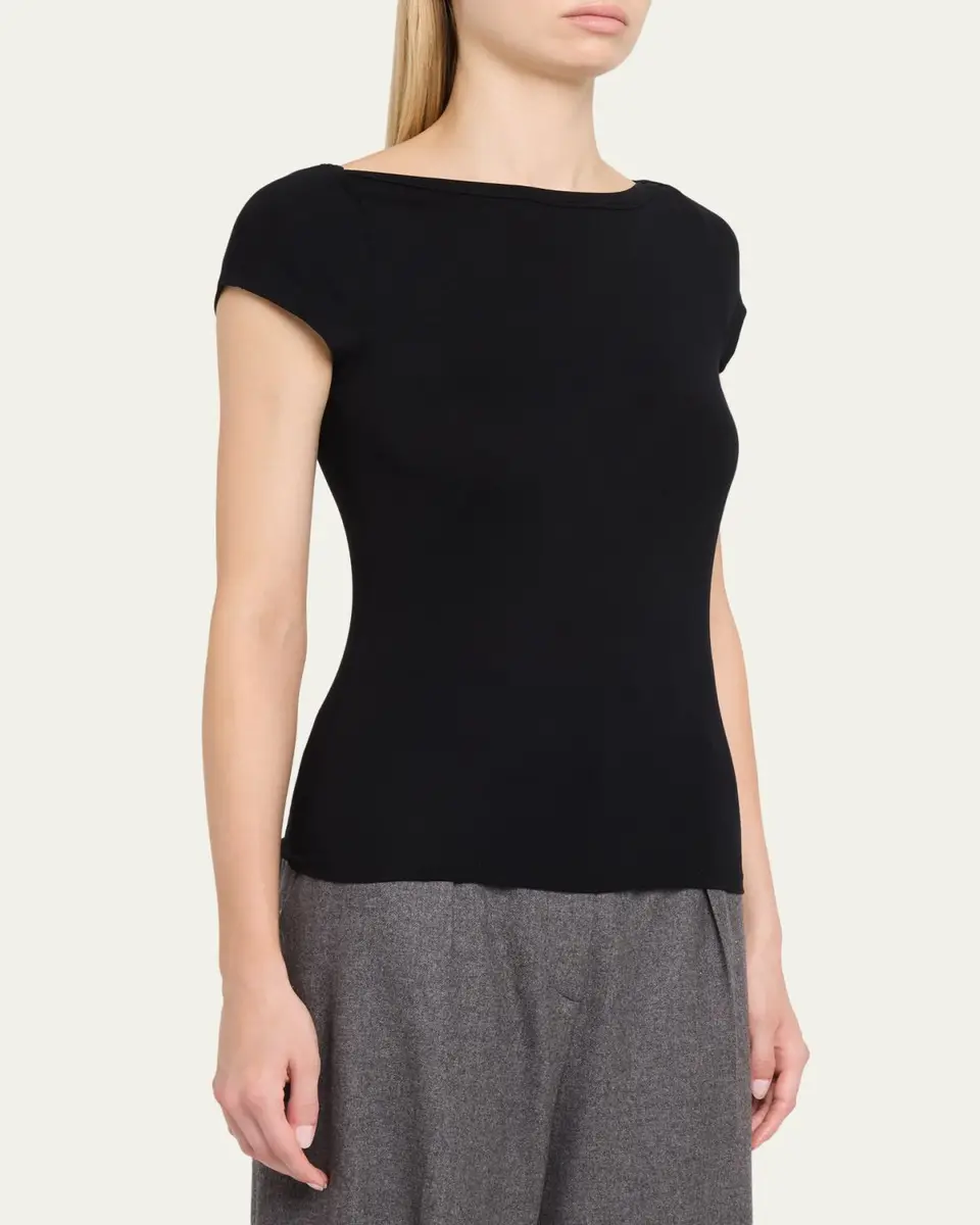 MAJESTIC FILATURES Soft Touch Bateau-Neck Top | Thumbnail 4 MAJESTIC FILATURES Soft Touch Bateau-Neck Top | Thumbnail 4