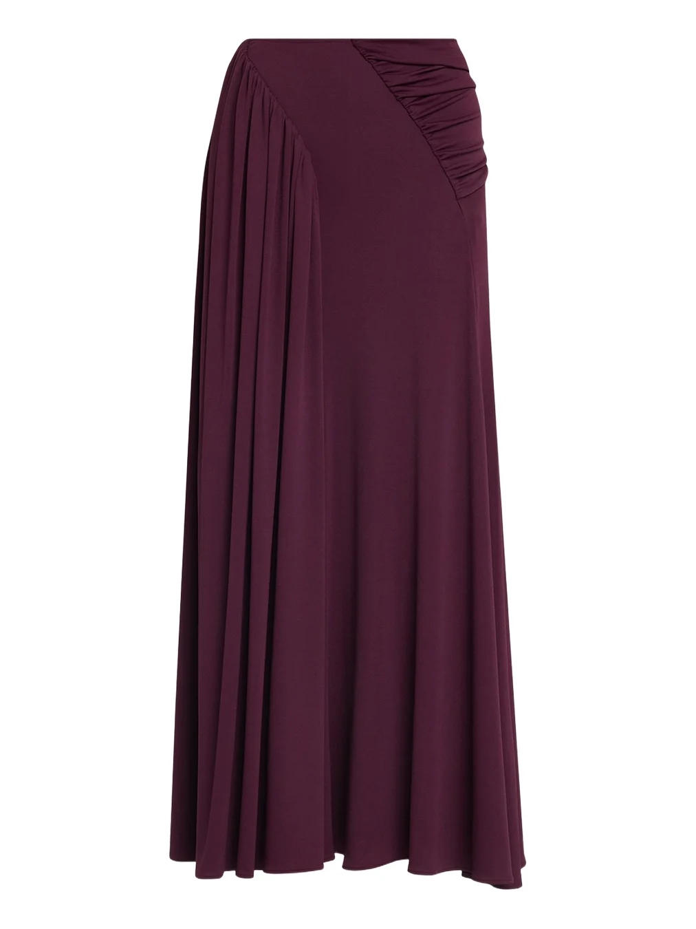 Ruched Jersey A-Line Maxi Skirt Ruched Jersey A-Line Maxi Skirt