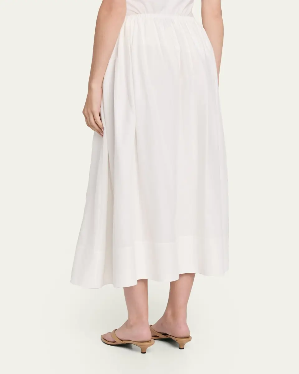 Toccin Imogen Linen-Cotton Midi Skirt | Thumbnail 3
