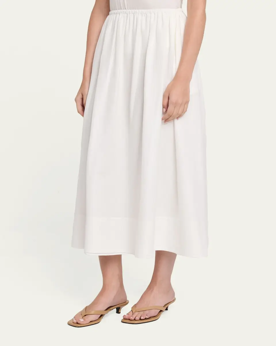 Toccin Imogen Linen-Cotton Midi Skirt | Thumbnail 4
