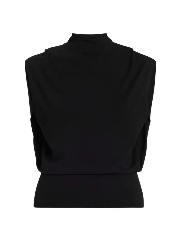 Juli Draped High-Neck Top Juli Draped High-Neck Top