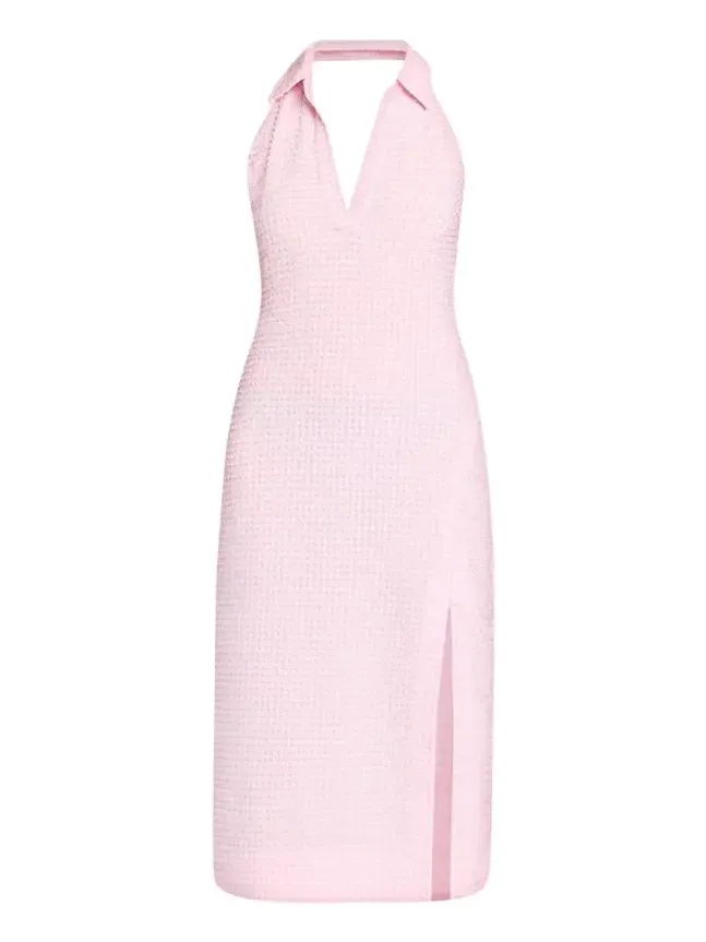 Clairmont Seersucker Gingham Halter Dress Clairmont Seersucker Gingham Halter Dress
