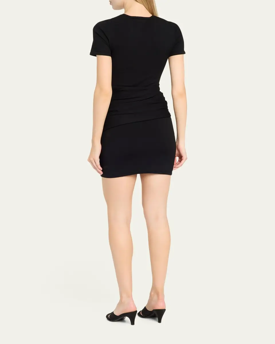 Simkhai Leni Ruched Mini Dress | Thumbnail 3 Simkhai Leni Ruched Mini Dress | Thumbnail 3