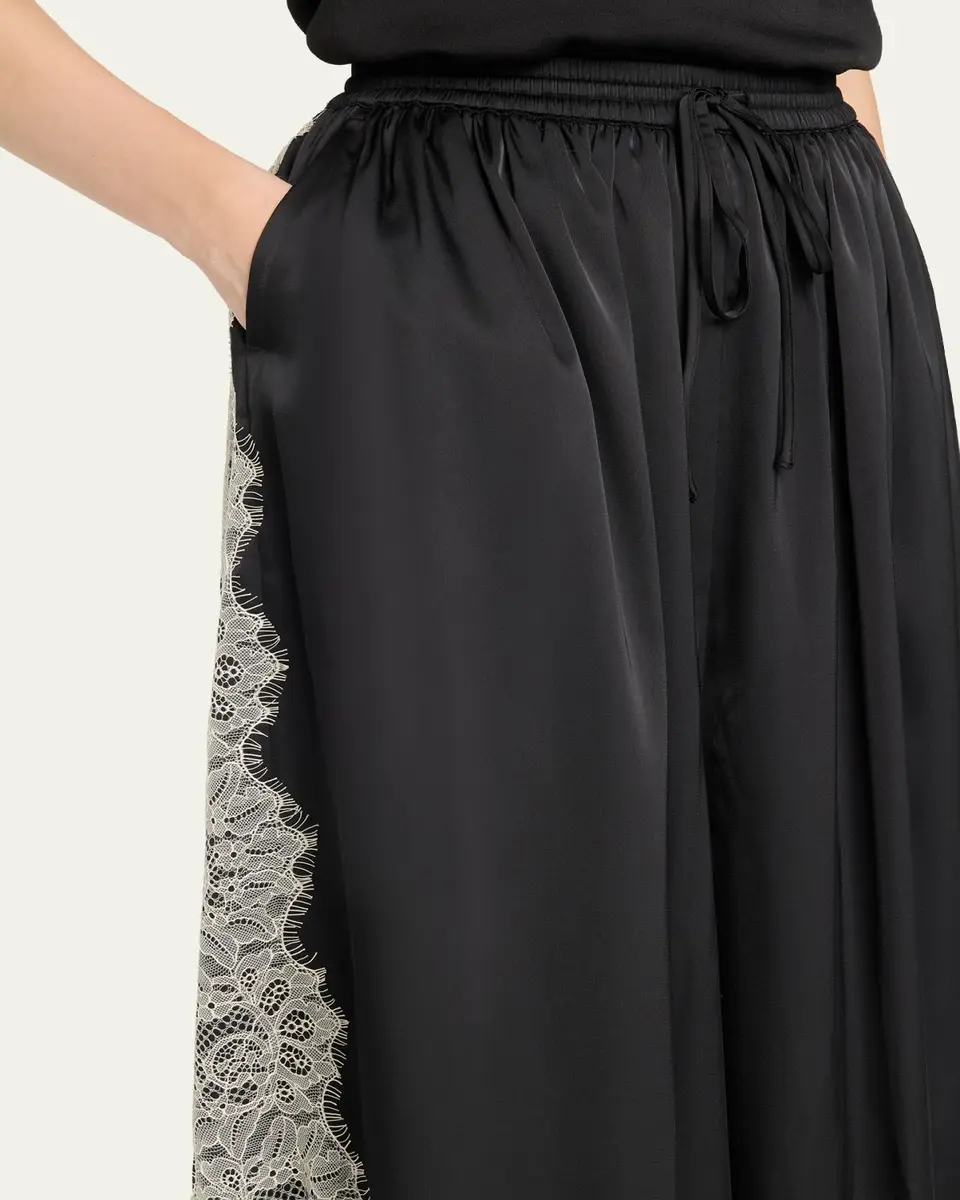 Cinq à Sept Esme Satin Drawstring Balloon Pants | Thumbnail 5