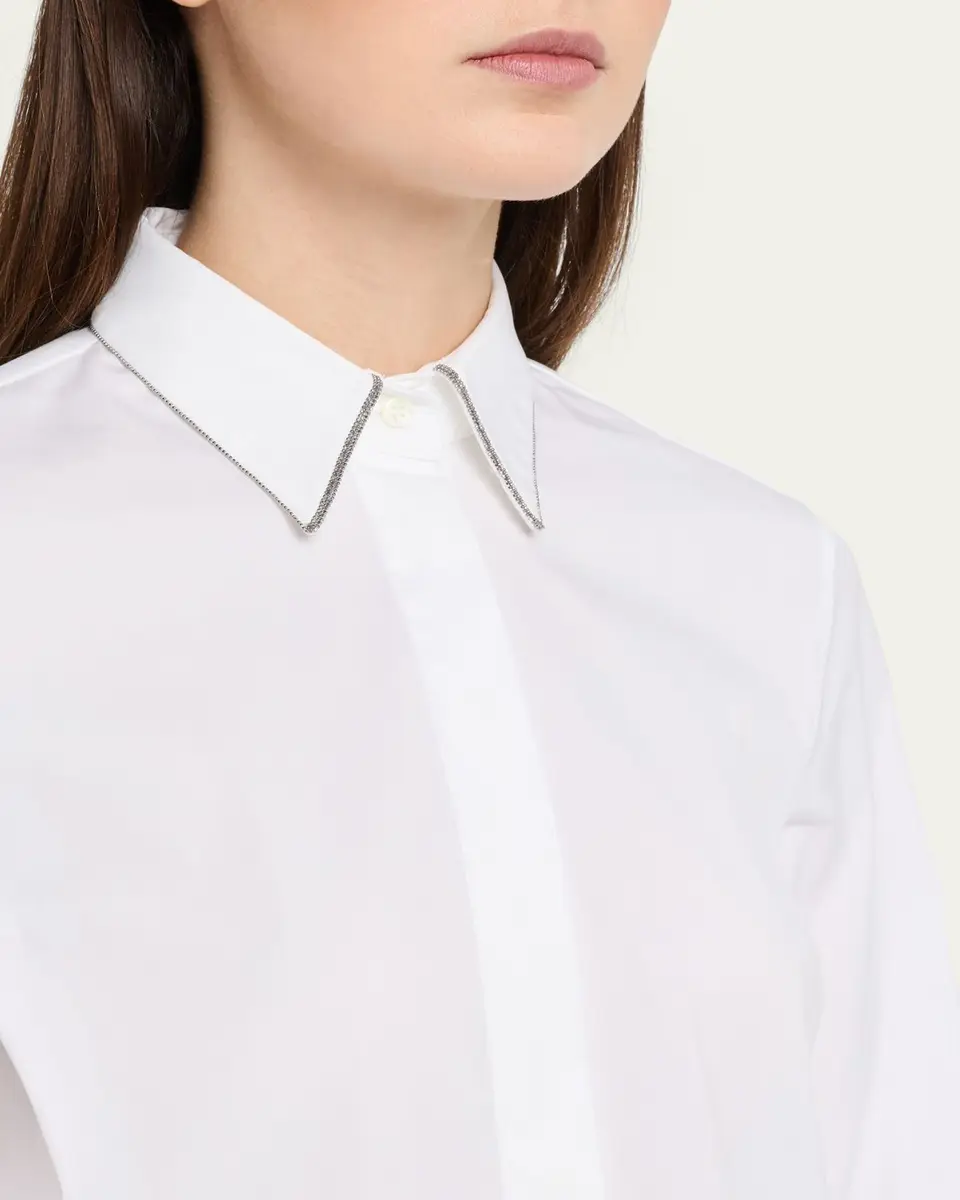 Brunello Cucinelli Stretch Cotton Buttoned Shirt | Thumbnail 5 Brunello Cucinelli Stretch Cotton Buttoned Shirt | Thumbnail 5