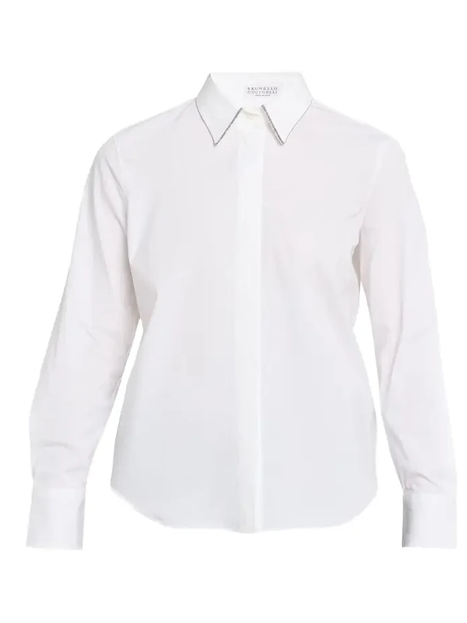 Stretch Cotton Buttoned Shirt