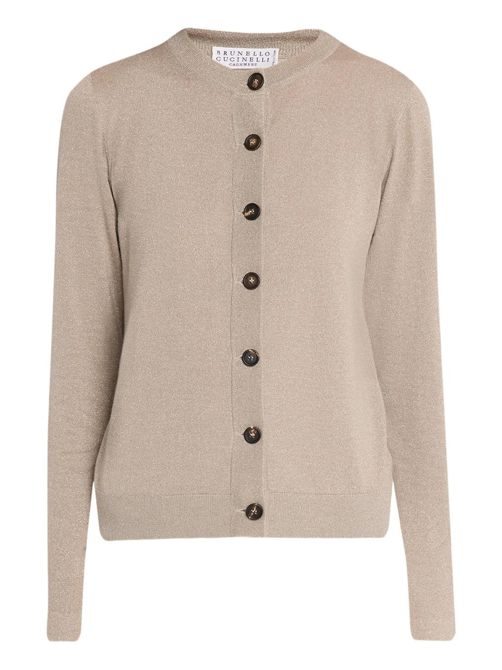 Cashmere Lurex Crewneck Cardigan Cashmere Lurex Crewneck Cardigan