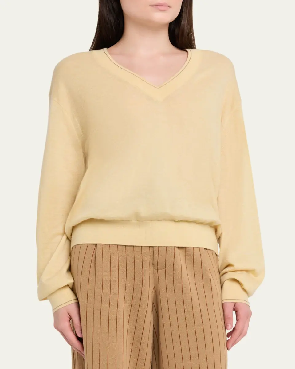 Guest In Residence The Airy V Sweater | Thumbnail 4 Guest In Residence The Airy V Sweater | Thumbnail 4