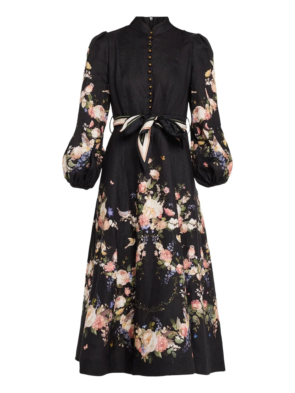 Valiant Buttoned Midi Dress