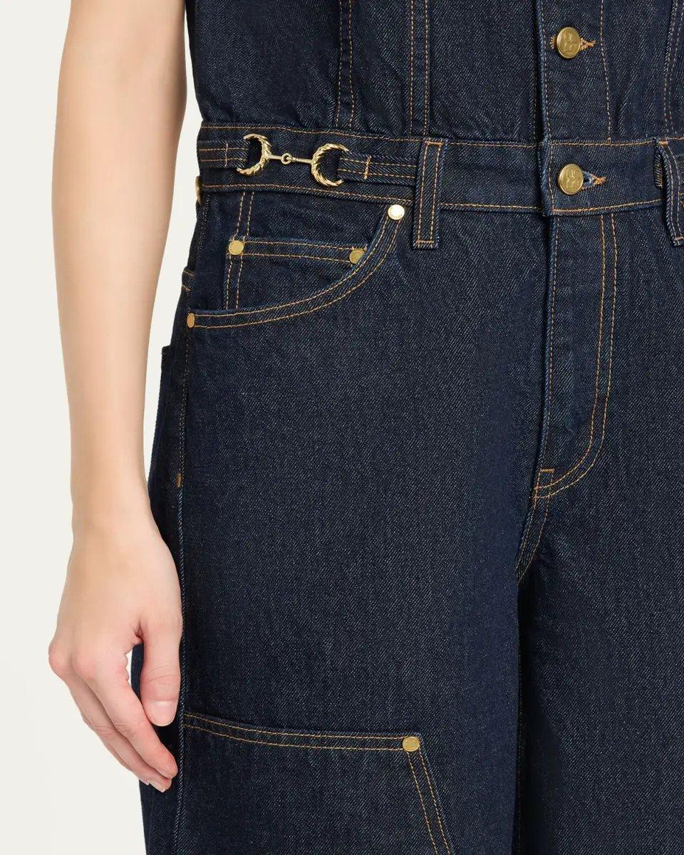 Ulla Johnson The Esme Denim Wide-Leg Jumpsuit | Thumbnail 5 Ulla Johnson The Esme Denim Wide-Leg Jumpsuit | Thumbnail 5