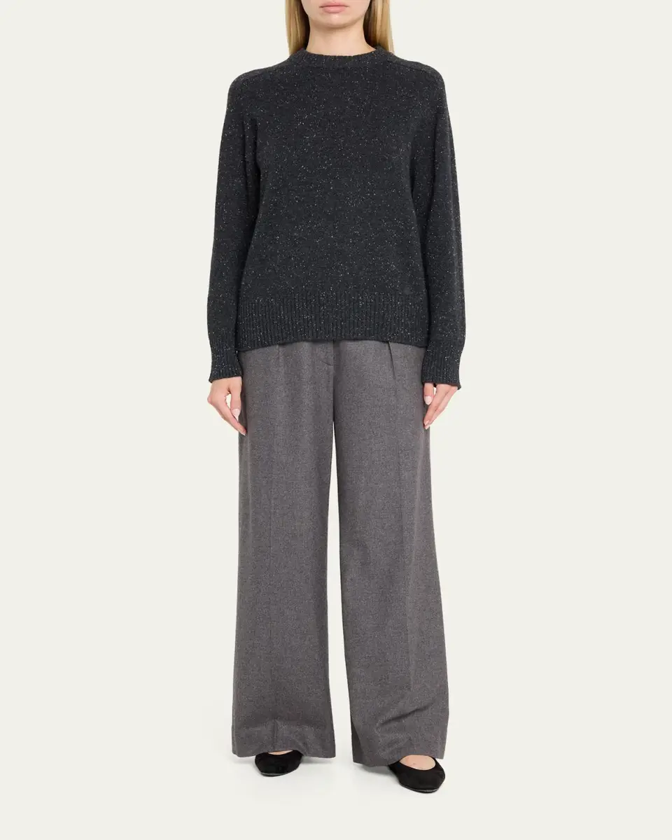 Loulou de Saison Baltra Cashmere Crewneck Sweater | Thumbnail 2 Loulou de Saison Baltra Cashmere Crewneck Sweater | Thumbnail 2