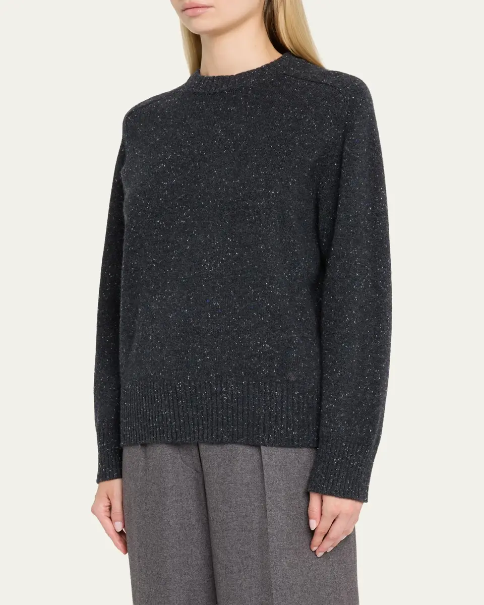 Loulou de Saison Baltra Cashmere Crewneck Sweater | Thumbnail 4 Loulou de Saison Baltra Cashmere Crewneck Sweater | Thumbnail 4